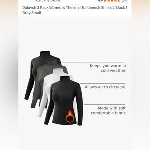 Amazon Women's Thermal Turtleneck Tops